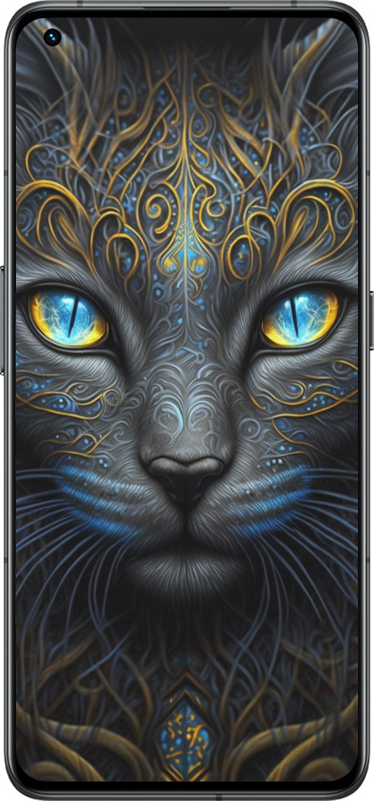 Силиконовый чехол Кошка для Realme GT2 Pro - 5548u-2566 изображение 