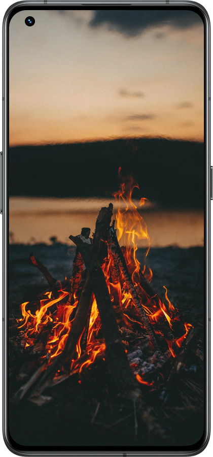 Силиконовый чехол Огонь для Realme GT2 Pro - 6021u-2566 изображение 