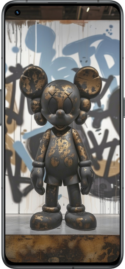 Силиконовый чехол Bronze kaws v2 для Realme GT2 Pro - 6098u-2566 изображение 