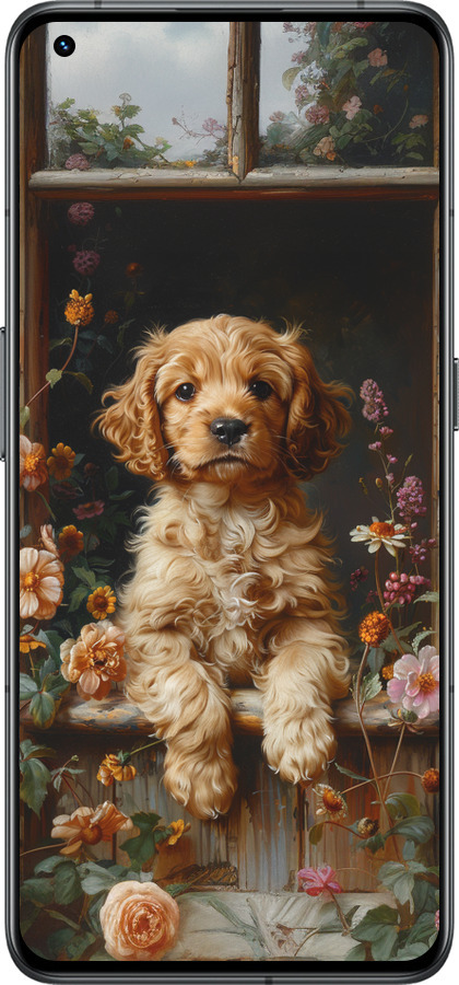 Силиконовый чехол Щенок cocker spaniel для Realme GT2 Pro - 6136u-2566 изображение 