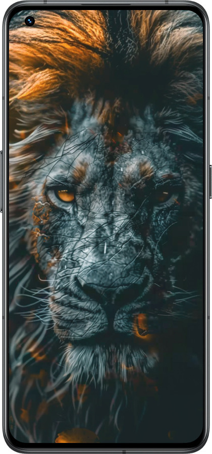 Силиконовый чехол Лев в сумерках для Realme GT2 Pro - 6154u-2566 изображение 