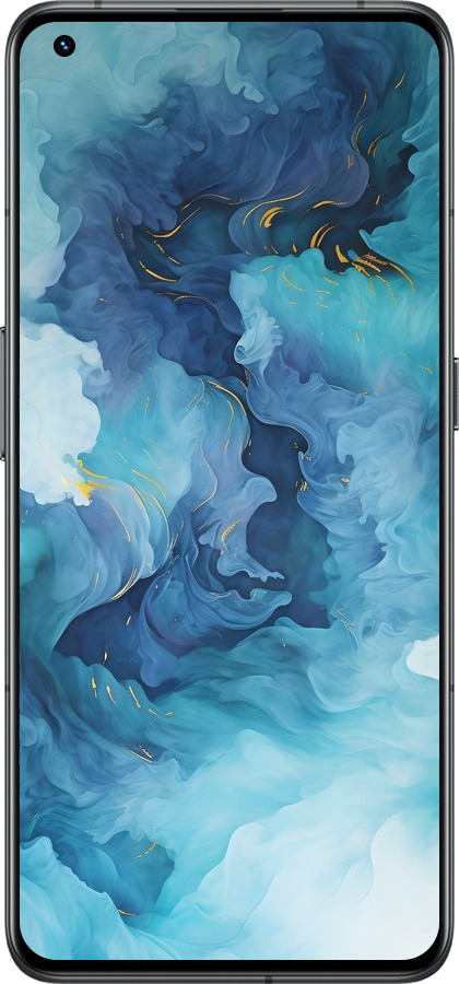 Силиконовый чехол Акварель для Realme GT2 Pro - 6320u-2566 изображение 