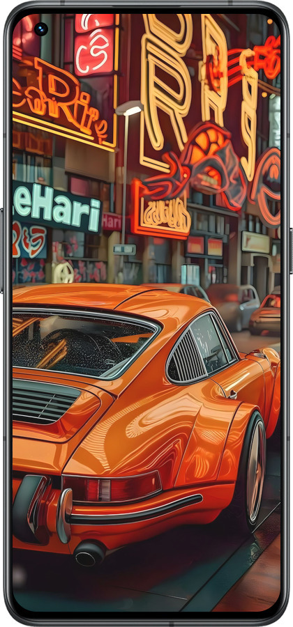 Силиконовый чехол Порше для Realme GT2 Pro - 6334u-2566 изображение 