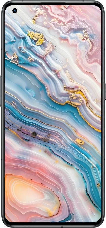 Силіконовий чехол Мрамор красивый для Realme GT2 Pro - 6376u-2566 изображение 