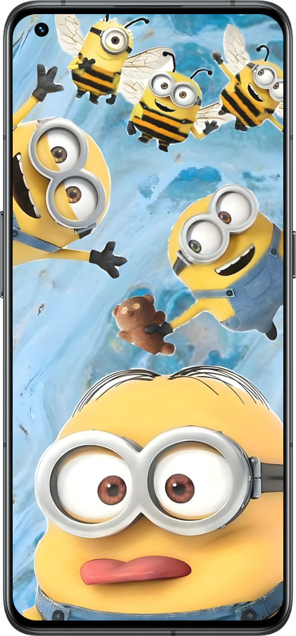 Силиконовый чехол Миньоны для Realme GT2 Pro - 6386u-2566 изображение 