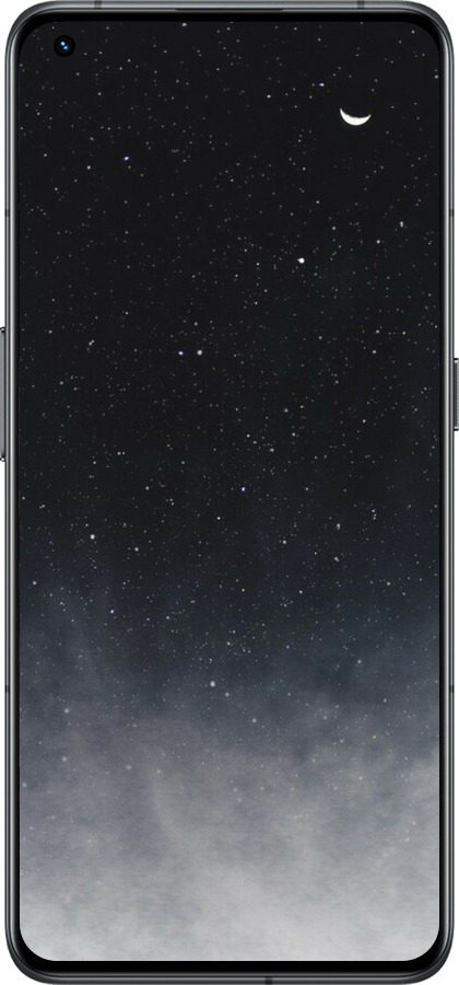 Силиконовый чехол Сині хмари, Синій місяць для Realme GT2 Pro - 6396u-2566 изображение 