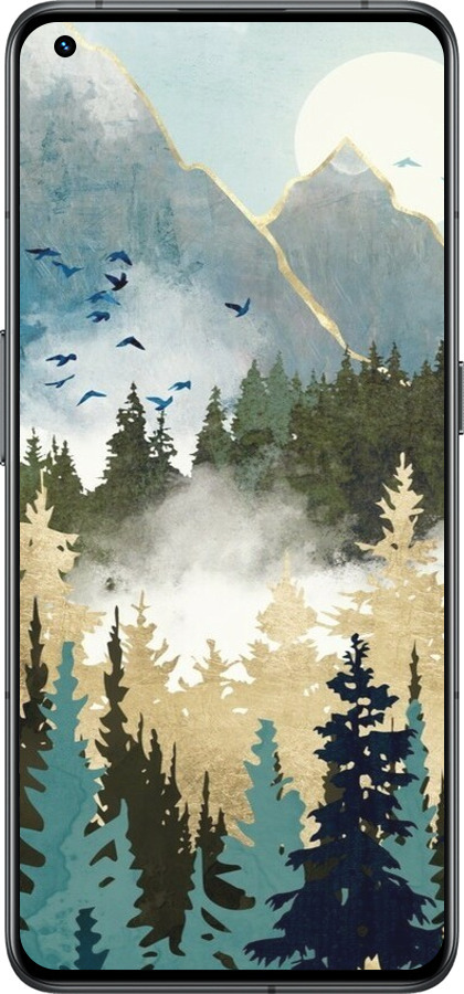 Силиконовый чехол С изображением лесного пейзажа для Realme GT2 Pro - 6548u-2566 изображение 