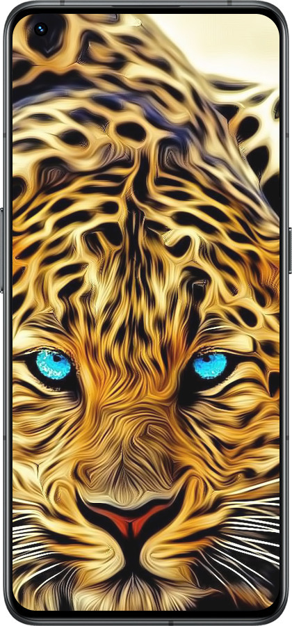 Силиконовый чехол Леопард для Realme GT2 Pro - 6611u-2566 изображение 