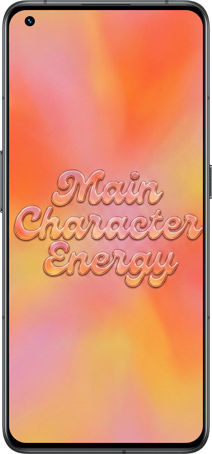 Силиконовый чехол Aura Gradient Main Character Energy Aesthetic Y2K для Realme GT2 Pro - 6783u-2566 изображение 