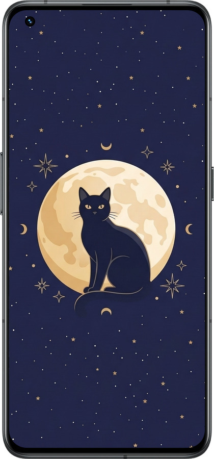 Силиконовый чехол Cute Cat Celestial/Witchy для Realme GT2 Pro - 6787u-2566 изображение 