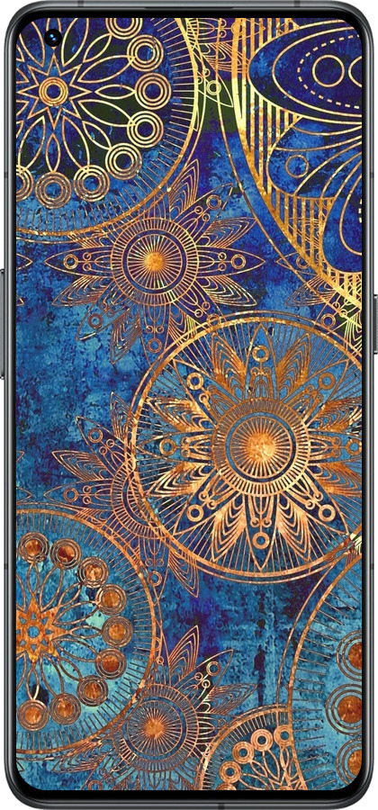 Силіконовий чехол Золотий візерунок для Realme GT2 Pro - 678u-2566 изображение 