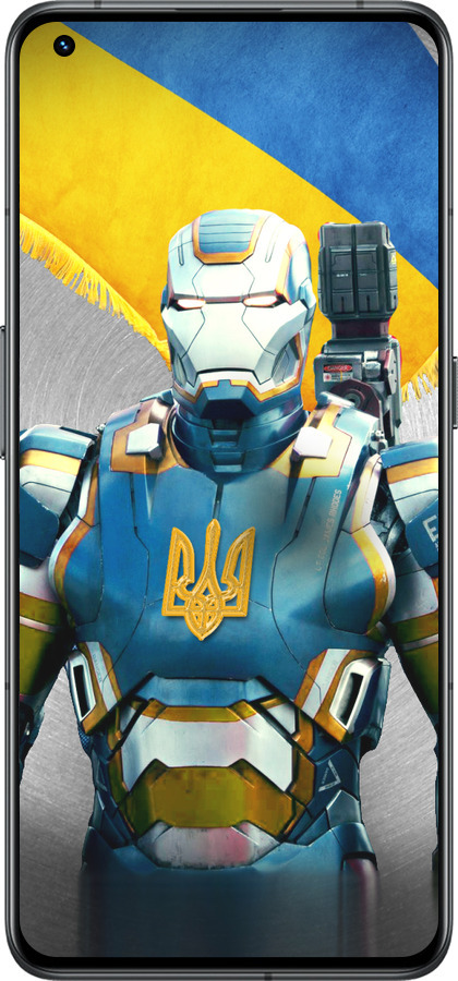 Силиконовый чехол Украинский киборг для Realme GT2 Pro - 980u-2566 изображение 