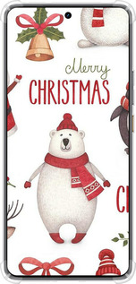 Силикон с усиленными углами чехол Merry Christmas для Realme GT7 - 4106sp-4027 изображение 