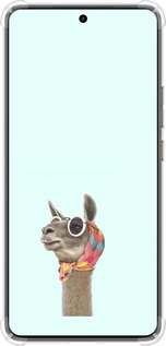 Силикон с усиленными углами чехол Модная лама для Realme GT7 - 4479sp-4027 изображение 