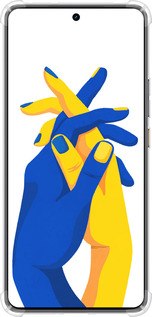 Силикон с усиленными углами чехол Stand With Ukraine для Realme GT7 - 5255sp-4027 изображение 