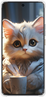 Силикон с усиленными углами чехол White cat для Realme GT7 - 5646sp-4027 изображение 