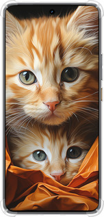 Силикон с усиленными углами чехол Котики 2 для Realme GT7 - 5664sp-4027 изображение 