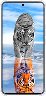 Силикон с усиленными углами чехол Тигр для Realme GT7 - 6016sp-4027 изображение 