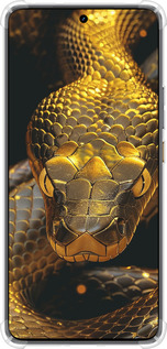 Силикон с усиленными углами чехол Golden snake для Realme GT7 - 6072sp-4027 изображение 