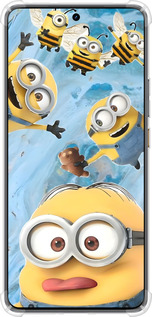 Силикон с усиленными углами чехол Миньоны для Realme GT7 - 6386sp-4027 изображение 