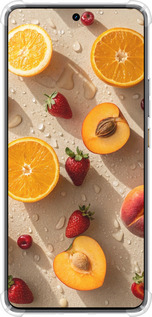 Силикон с усиленными углами чехол Фрукты 3 для Realme GT7 - 6703sp-4027 изображение 