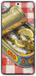 Силикон с усиленными углами чехол Vintage Sardine Tin Phone для Realme GT7 - 6772sp-4027 изображение 