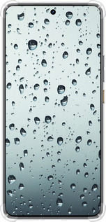 Силикон с усиленными углами чехол Стекло в каплях для Realme GT7 - 848sp-4027 изображение 