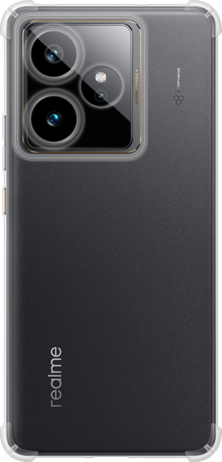 Силикон с усиленными углами чехол Прозрачный для Realme GT7 - 5636sp-4027 изображение 