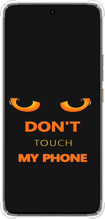 Силикон с усиленными углами чехол Don't touch the phone для Realme GT7 - 4261sp-4027 изображение 