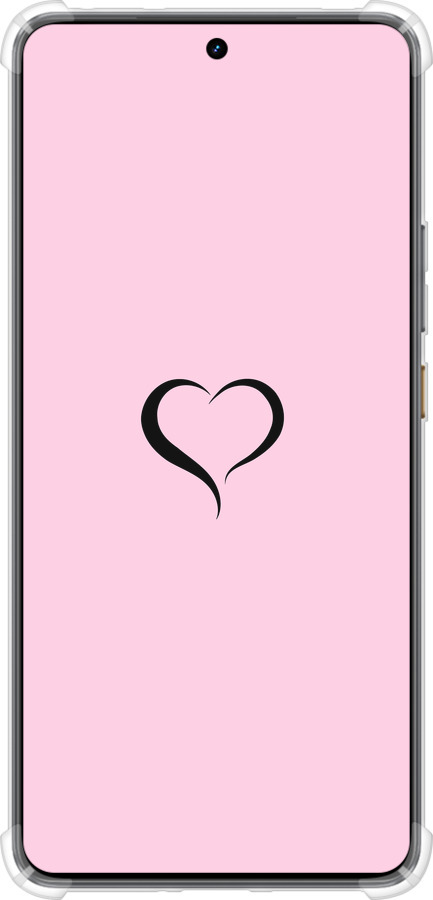 Силикон с усиленными углами чехол Сердце 1 для Realme GT7 - 4730sp-4027 изображение 