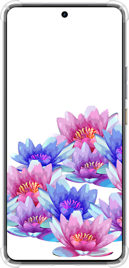 Силикон с усиленными углами чехол Лотос для Realme GT7 - 4862sp-4027 изображение 