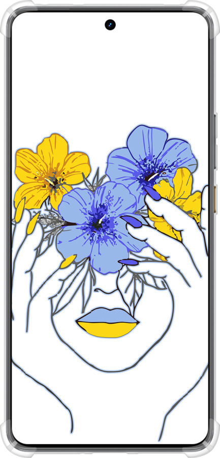 Силикон с усиленными углами чехол Девушка v4 для Realme GT7 - 5276sp-4027 изображение 
