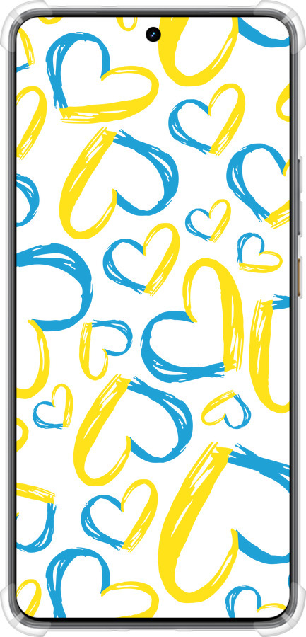 Силикон с усиленными углами чехол Сердца UA для Realme GT7 - 5292sp-4027 изображение 