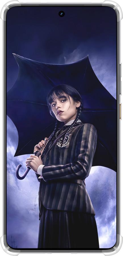 Силикон с усиленными углами чехол Wednesday v2 для Realme GT7 - 5516sp-4027 изображение 