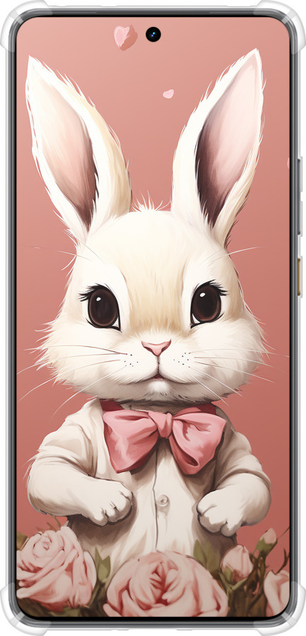 Силикон с усиленными углами чехол Зайчик для Realme GT7 - 5669sp-4027 изображение 