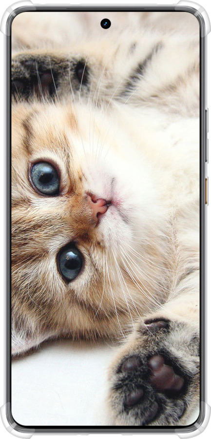 Силикон с усиленными углами чехол Котик для Realme GT7 - 6024sp-4027 изображение 