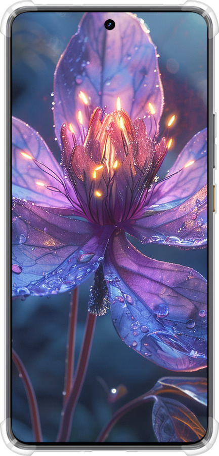 Силикон с усиленными углами чехол Магический цветок для Realme GT7 - 6038sp-4027 изображение 
