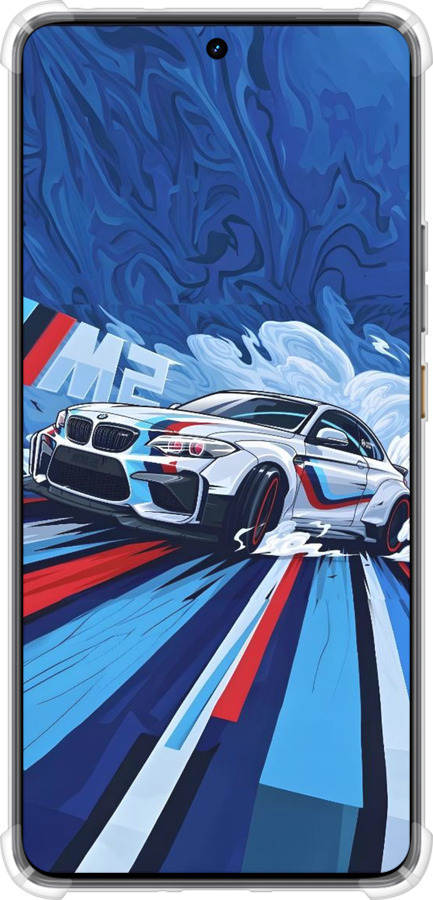 Силикон с усиленными углами чехол БМВ для Realme GT7 - 6292sp-4027 изображение 