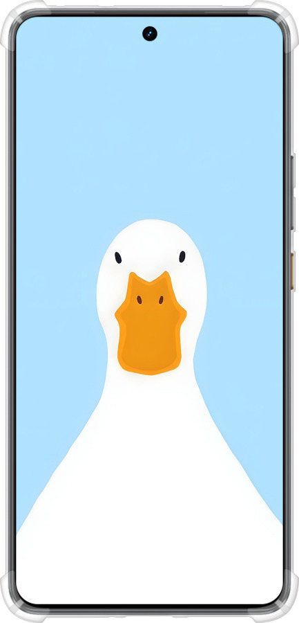 Силикон с усиленными углами чехол Гусь для Realme GT7 - 6350sp-4027 изображение 