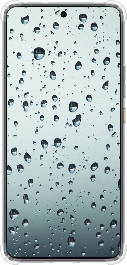 Силикон с усиленными углами чехол Стекло в каплях для Realme GT7 - 848sp-4027 изображение 