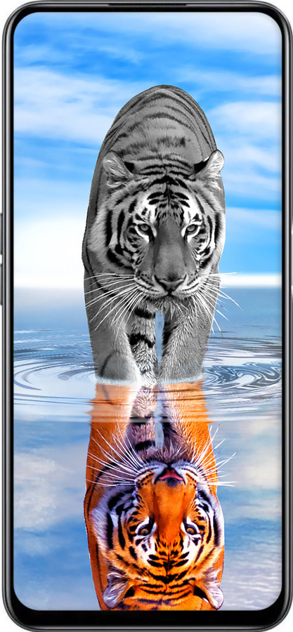 TPU чехол Тигр для Realme Narzo 50 - 6016b-3066 изображение 