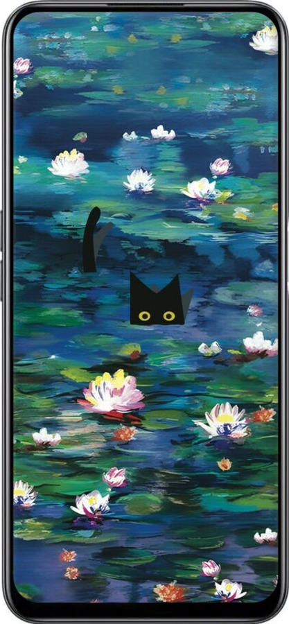 TPU чехол Чехол с изображением водяных лилий Моне и кошек для Realme Narzo 50 - 6399b-3066 изображение 