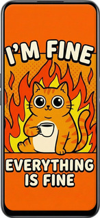 Силиконовый чехол Funny Cat для Realme Narzo 50 - 6786u-3066 изображение 