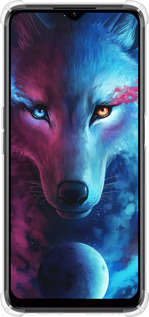 Силикон с усиленными углами чехол Арт-волк для Realme C35 - 3999sp-4235 изображение 