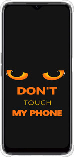 Силикон с усиленными углами чехол Don't touch the phone для Realme C35 - 4261sp-4235 изображение 