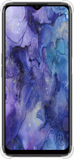 Силикон с усиленными углами чехол Мрамор 7 для Realme C35 - 4802sp-4235 изображение 