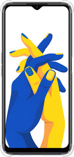 Силикон с усиленными углами чехол Stand With Ukraine для Realme C35 - 5255sp-4235 изображение 