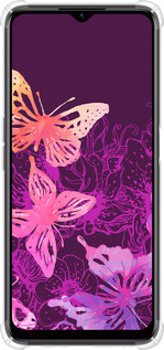 Силикон с усиленными углами чехол Бабочки v2 для Realme C35 - 5475sp-4235 изображение 