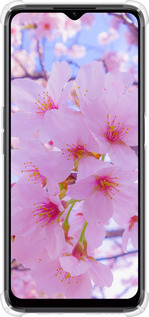 Силикон с усиленными углами чехол Сакура для Realme C35 - 6029sp-4235 изображение 