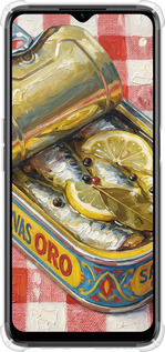 Силикон с усиленными углами чехол Vintage Sardine Tin Phone для Realme C35 - 6772sp-4235 изображение 